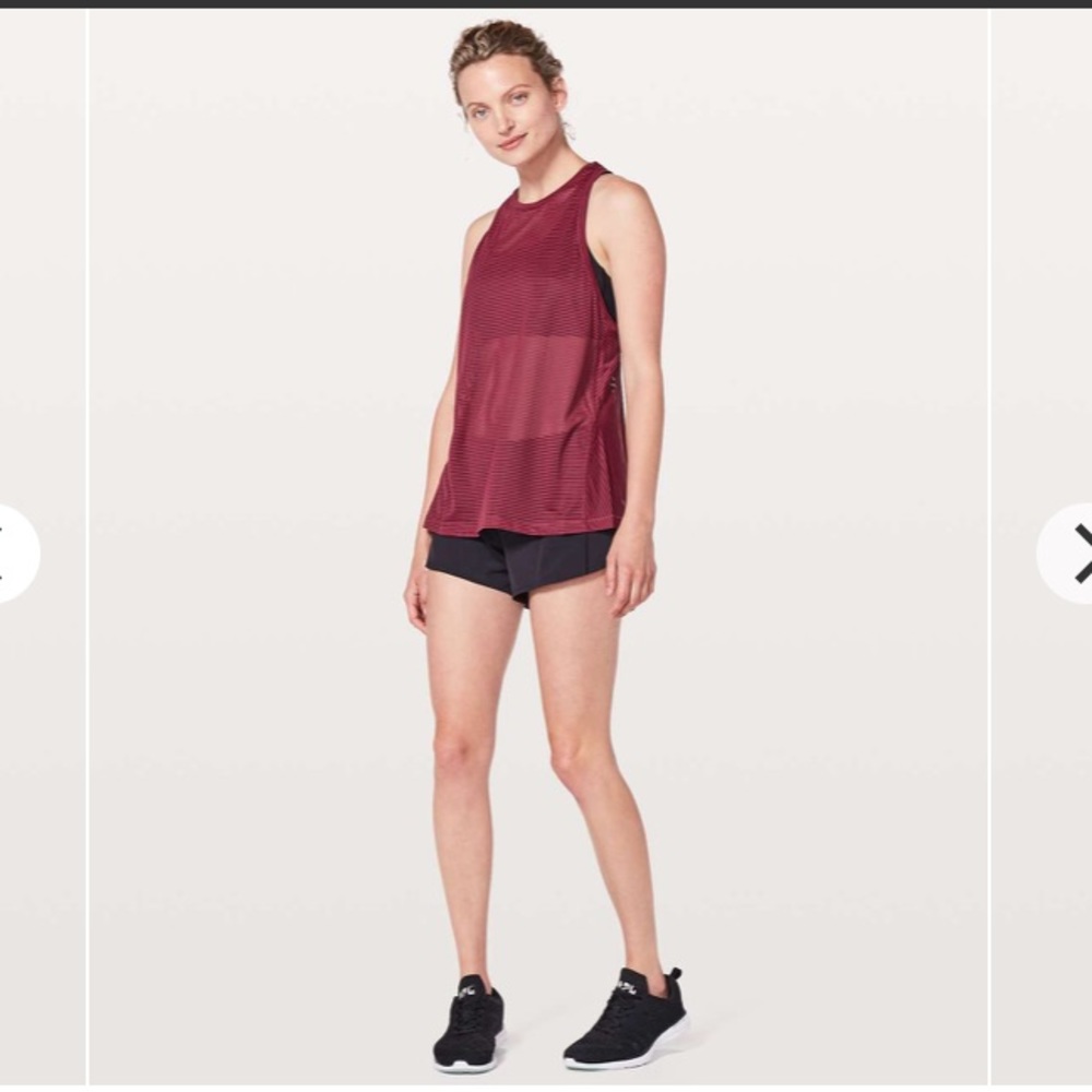 LULULEMON Miles Ahead Tank (Ruby Wine)